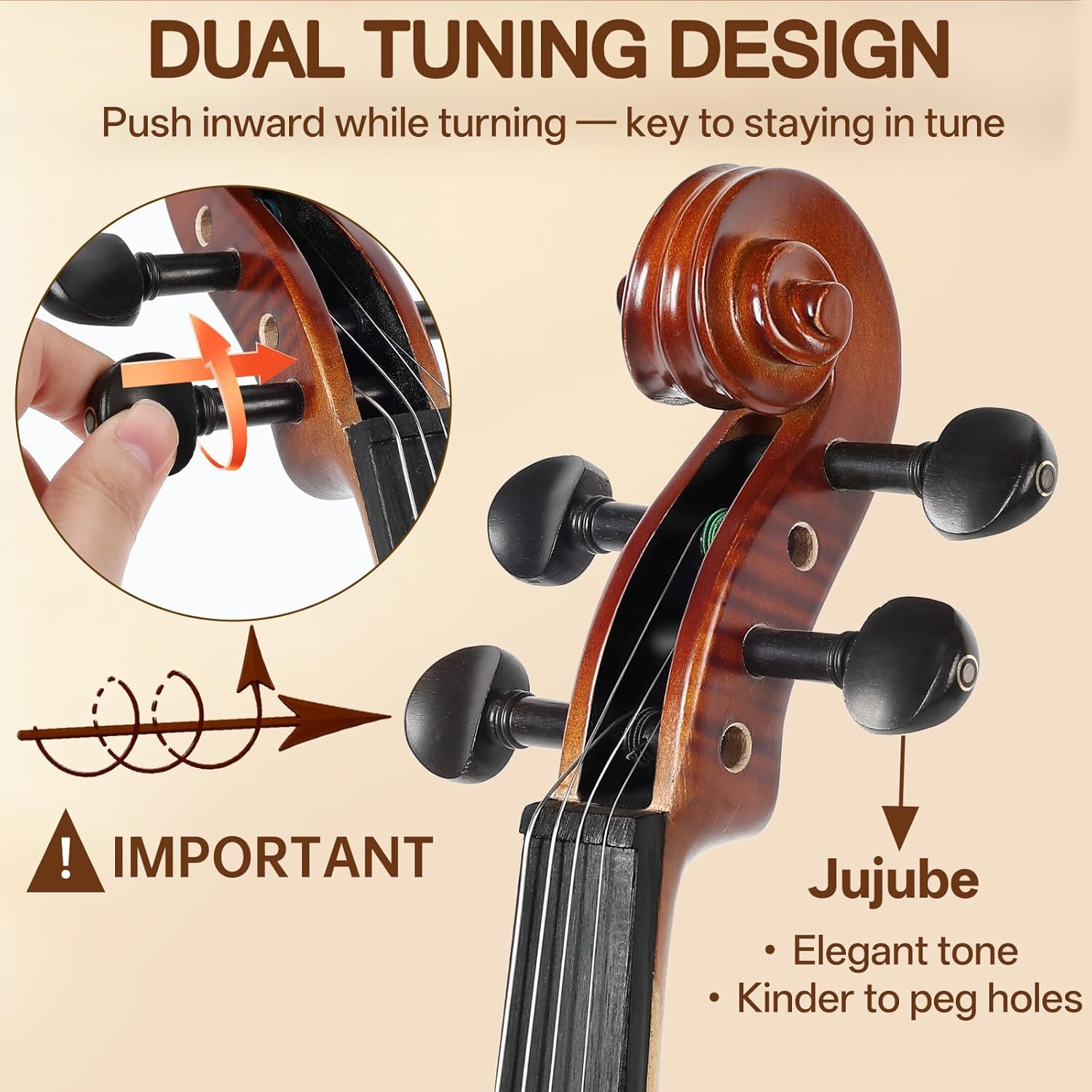 4/4 Full Size Violin Starter B - Violin Rosin Bow reseña y precio