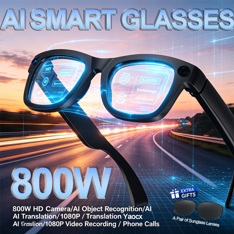 AI Smart Glasses 800W Camera A - Audio Music To Video Ai reseña y precio