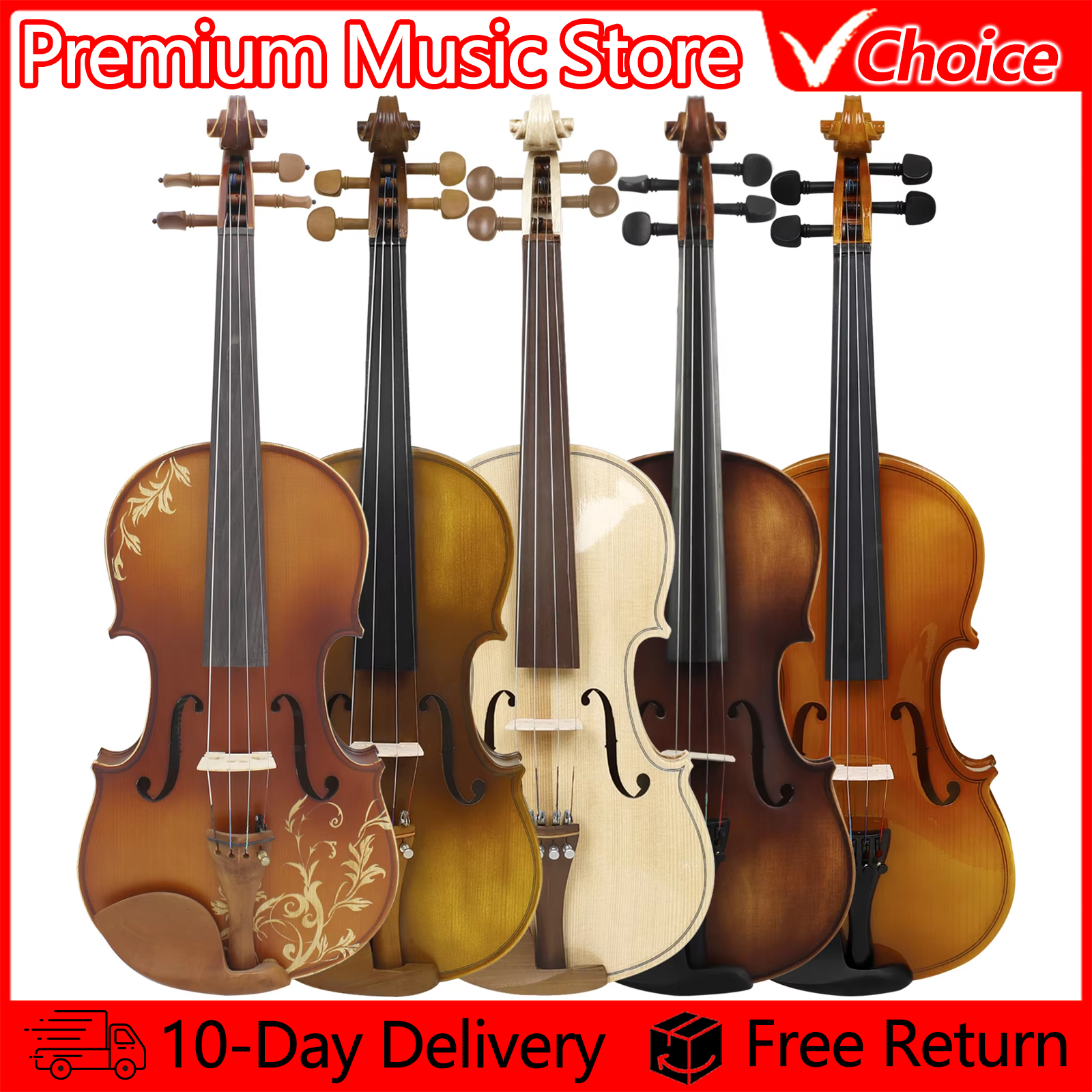 Astonvilla Violin 4/4 Acoustic - Violin Rosin Bow reseña y precio