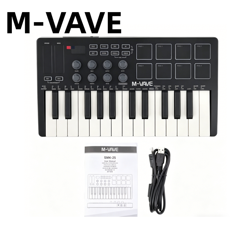 M-VAVE SMK-25 Black Portable M - Midi Controller Pad reseña y precio
