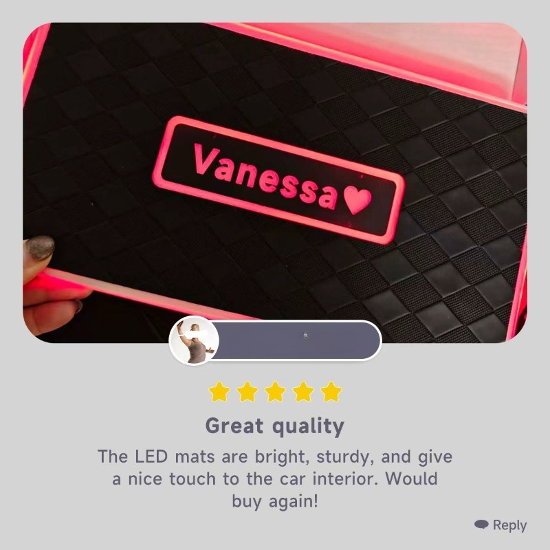 Universal Car LED Floor Mat Am - Audio Music Car reseña y precio