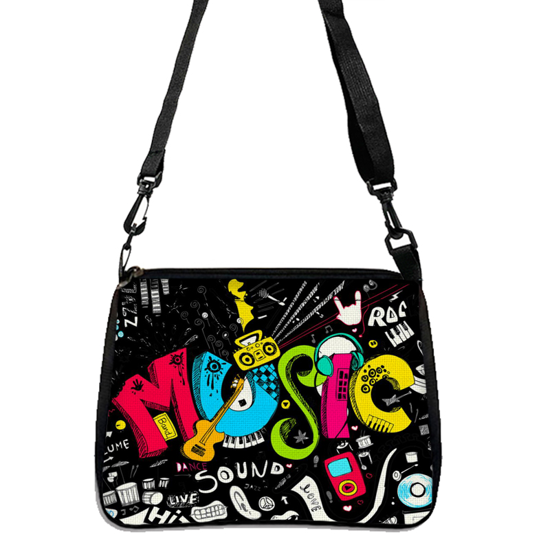 Music Note Print Handbags Wome - Audio Music Notes reseña y precio