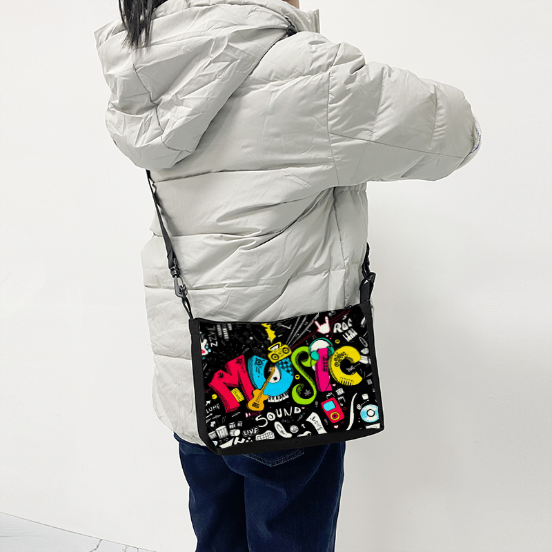 Music Note Print Handbags Wome - Audio Music Notes reseña y precio
